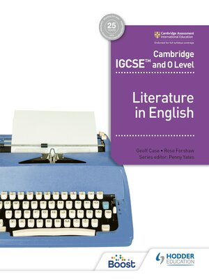 cover image of Cambridge IGCSE<sup>TM</sup> and O Level Literature in English